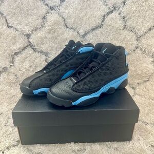 Jordan Black and Blue Sneakers worn once.